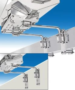 Dual Extended Square/Flat or Side, Bulkhead Rail Mount for Magma Rectangular Gas Grills