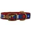 LEATHER MAN Code Flag Embroidered Dog Collar