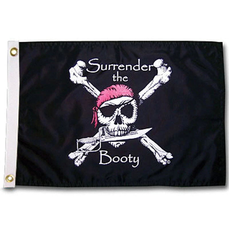 TAYLOR MADE "Surrender the Booty" Pirate Flag 3 TAYLOR MADE "Surrender the Booty" Pirate Flag