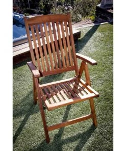 SEATEAK Avalon Teak Folding Deck Armchair -Outdoor Living shop 12965372 5 1500