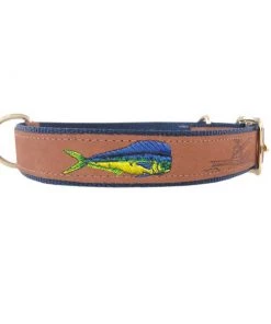 ZEPPELIN Dolphinfish Embroidered Dog Collar