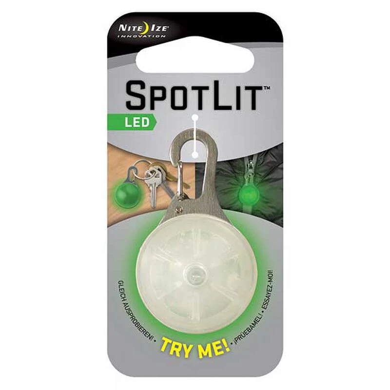 NITE IZE SpotLit LED Carabiner Light, Green 3 NITE IZE SpotLit LED Carabiner Light, Green