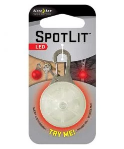 NITE IZE SpotLit LED Carabiner Light, Red