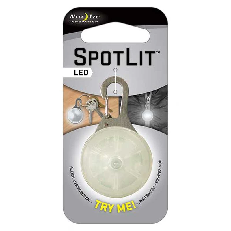 NITE IZE SpotLit LED Carabiner Light, White 3 NITE IZE SpotLit LED Carabiner Light, White