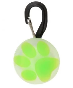 NITE IZE PetLit LED Collar Light, Lime Paw
