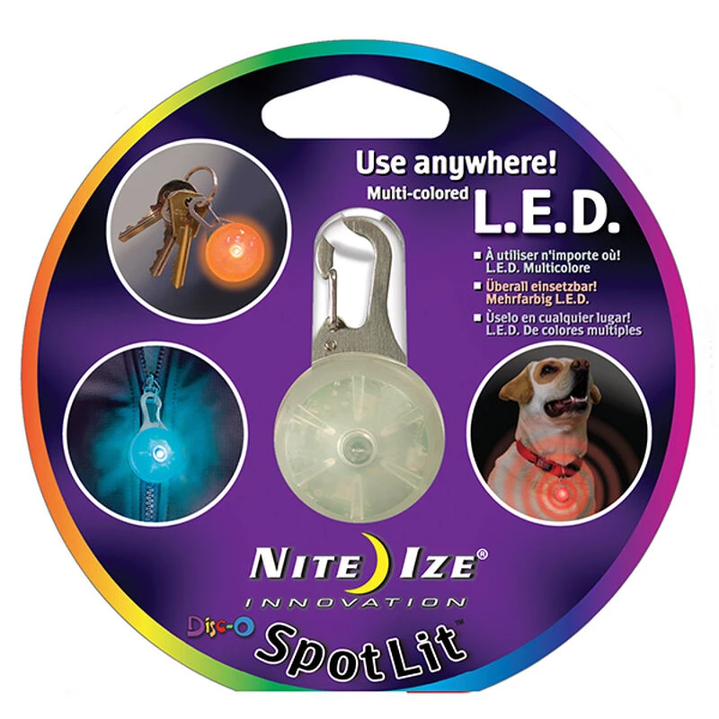 NITE IZE SpotLit LED Carabiner Light, Multi-Color 3 NITE IZE SpotLit LED Carabiner Light, Multi-Color