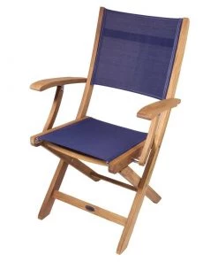 SEATEAK Bimini Teak Folding Deck Chair