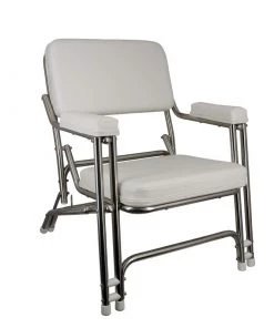 SPRINGFIELD Stainless Steel Folding Deck Chair