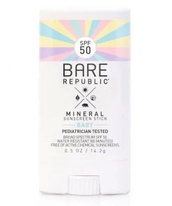 BARE REPUBLIC Mineral SPF 50 Baby Sunscreen Stick, .5oz.