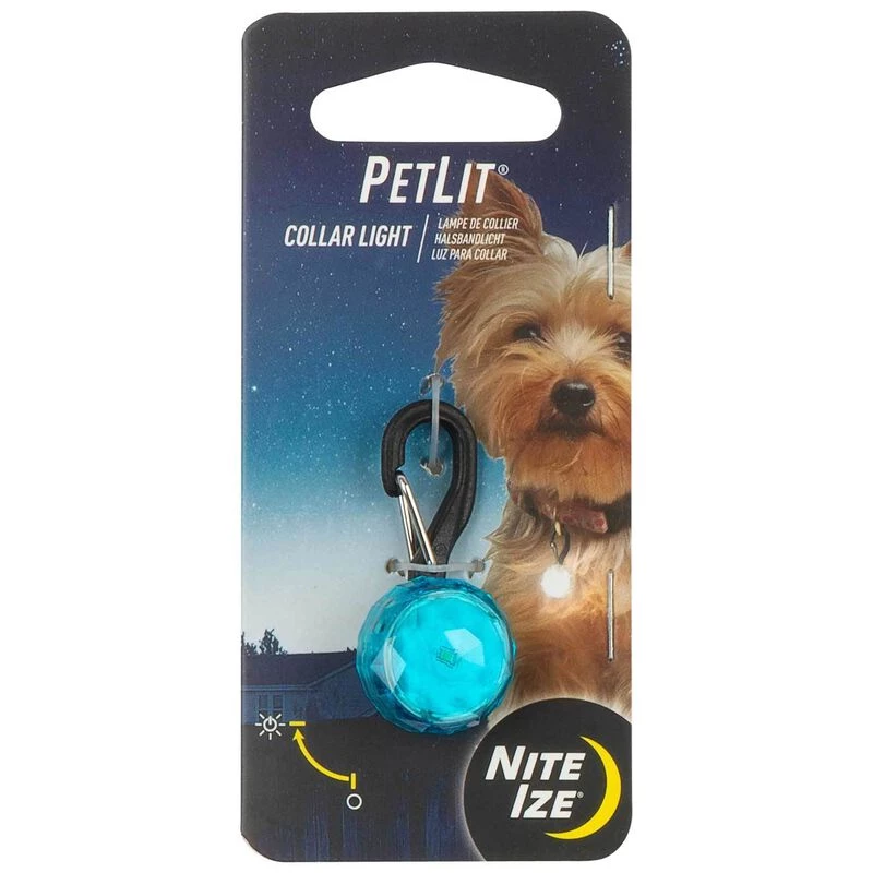 NITE IZE PetLit LED Collar Light, Turquoise Jewel 4 NITE IZE PetLit LED Collar Light, Turquoise Jewel - Image 2