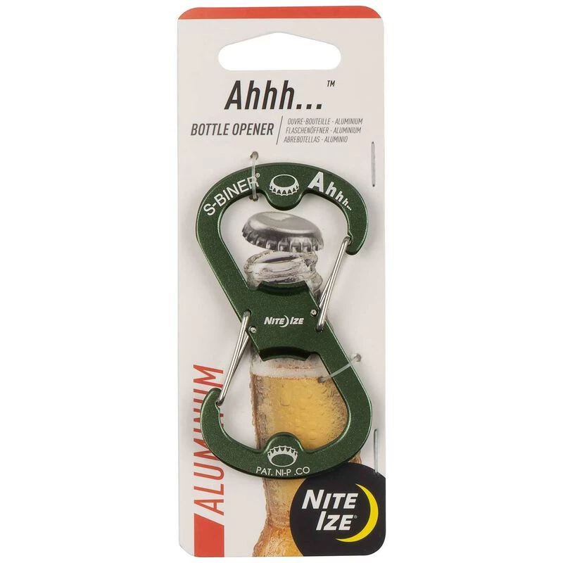NITE IZE Ahhh...™ Aluminum Bottle Opener S-Biner 5 NITE IZE Ahhh...™ Aluminum Bottle Opener S-Biner - Image 3
