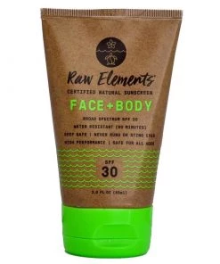 RAW ELEMENTS SPF 30 Face and Body Sunscreen Tube