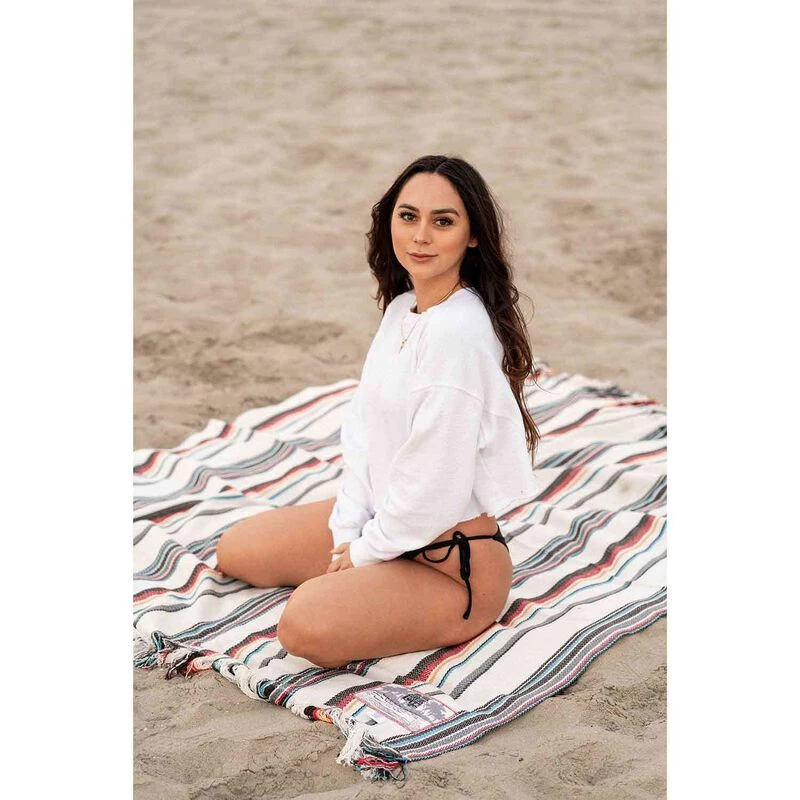 SENOR LOPEZ 75" x 58" Beach Blanket, ChimiChanga Verde Limon 6 SENOR LOPEZ 75" x 58" Beach Blanket, ChimiChanga Verde Limon - Image 4