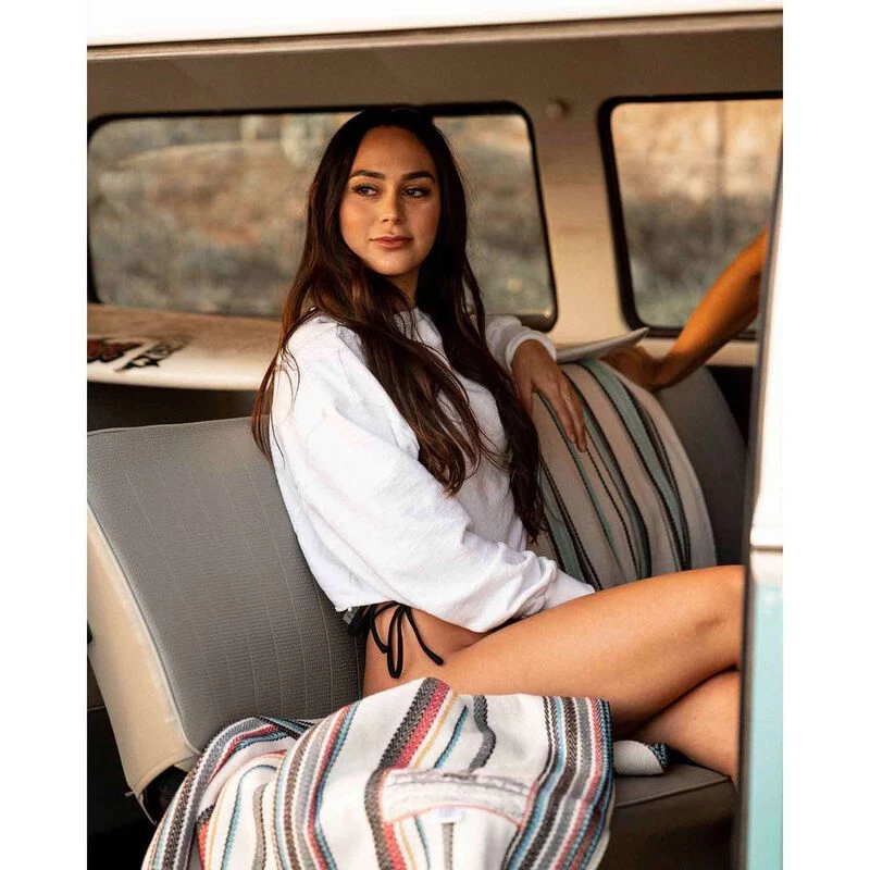 SENOR LOPEZ 75" x 58" Beach Blanket, Pechanga Blue 4 SENOR LOPEZ 75" x 58" Beach Blanket, Pechanga Blue - Image 2