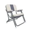 WEST MARINE Kingfish II Deck Chair, Gray Back, Powder-Coated Aluminum Frame -Outdoor Living shop 20234589 1500.21052021033002