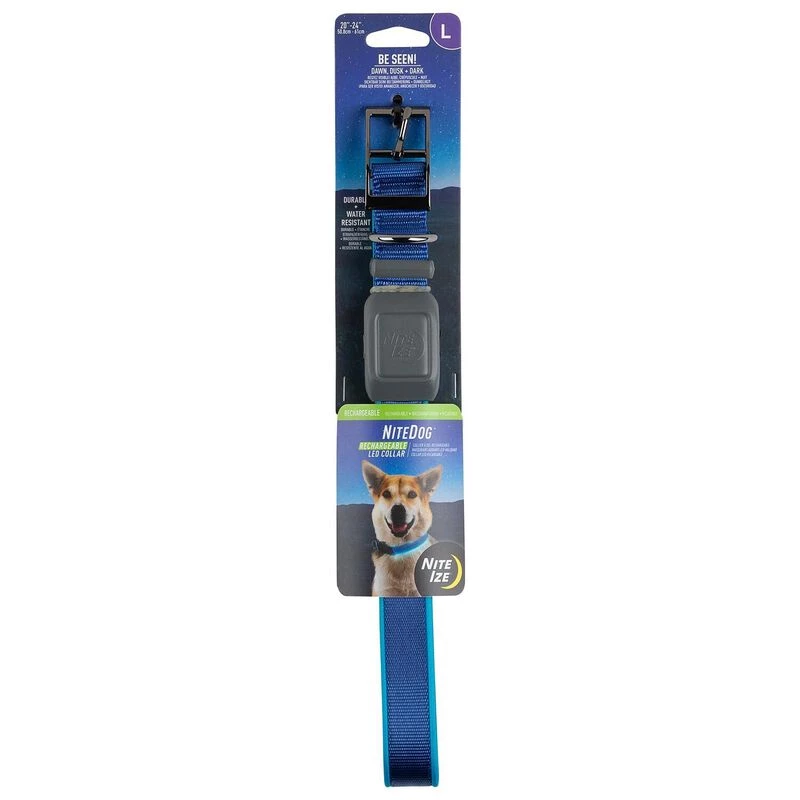 NITE IZE NiteDog™ Rechargeable LED Dog Collar, Large 3 NITE IZE NiteDog™ Rechargeable LED Dog Collar, Large