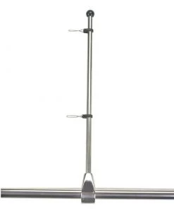 WEST MARINE Stainless-Steel Rail Mount with Staff