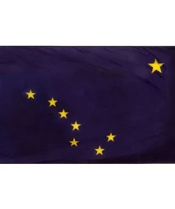 ANNIN FLAGMAKERS 12" x 18" Nylon Alaska State Flag