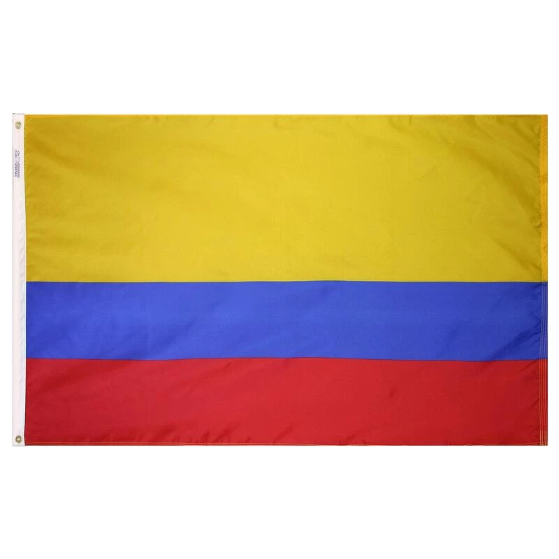 ANNIN FLAGMAKERS Colombia Courtesy Flag, 18”L x 12”W 3 ANNIN FLAGMAKERS Colombia Courtesy Flag, 18”L x 12”W
