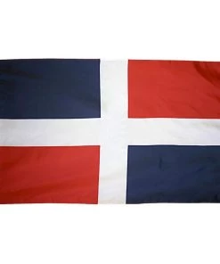 ANNIN FLAGMAKERS 12" x 18" Dominican Republic Courtesy Flag