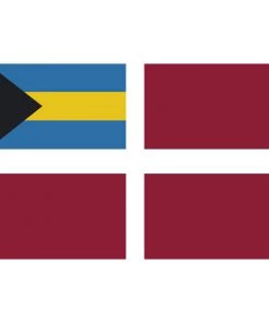 ANNIN FLAGMAKERS 12" x 18" Bahamas Courtesy Flag