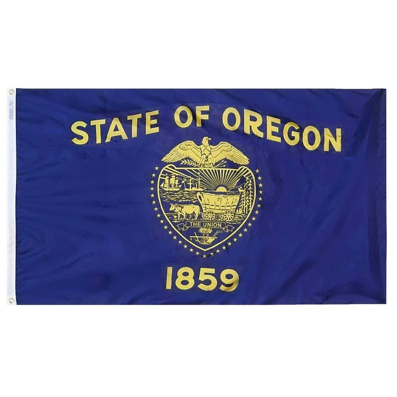 ANNIN FLAGMAKERS 12" x 18" Nylon Oregon State Flag 3 ANNIN FLAGMAKERS 12" x 18" Nylon Oregon State Flag