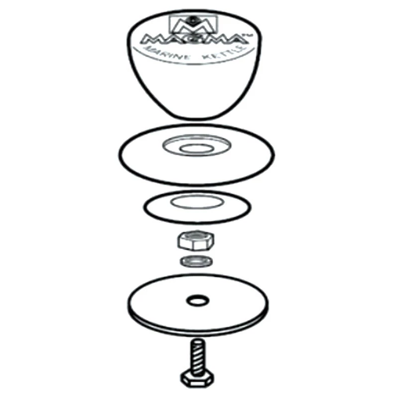 Knob & Finger Guard for Magma Marine Kettle Grills 4 Knob & Finger Guard for Magma Marine Kettle Grills - Image 2