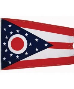 TAYLOR MADE Ohio State Flag, 12" x 18"