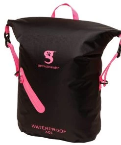 GECKOBRANDS 30L Waterproof Lightweight Backpack -Outdoor Living shop P019758887 BLACK PINK 1500.27082019110038