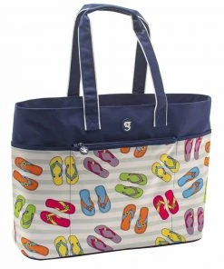 GECKOBRANDS Oversized Beach Tote -Outdoor Living shop P020222162 FLIP FLOP TOSS 1500.15022021110205