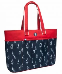 GECKOBRANDS Oversized Beach Tote -Outdoor Living shop P020482022 RED WHITE BLUE