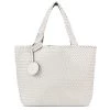 ILSE JACOBSEN Reversible Tote -Outdoor Living shop P020565842 WHITE SILVER